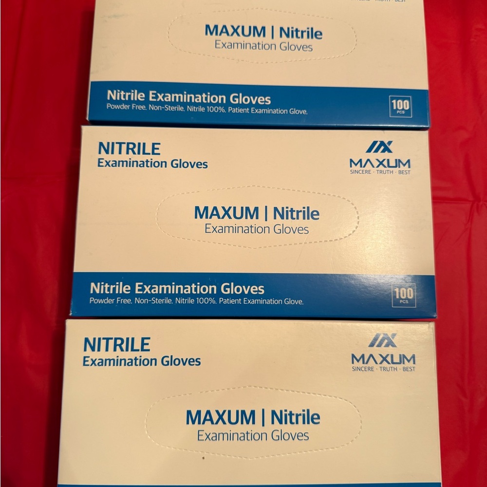Maxum Blue Nitrile Gloves
